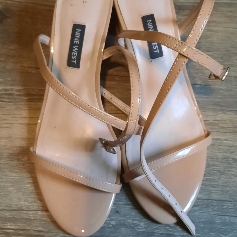 Nine West Sandal Strappy Block Heel Sandal